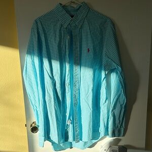 Polo by Ralph Lauren Light Blue Gingham Button-Down Shirt